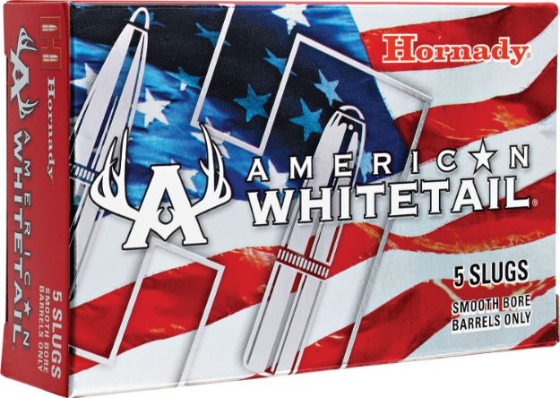 Picture of Hornady American Whitetail Hunting 12 Gauge 2.75" 1 Oz Rifled Slug Shot 5 Per Box/ 20 Cs 