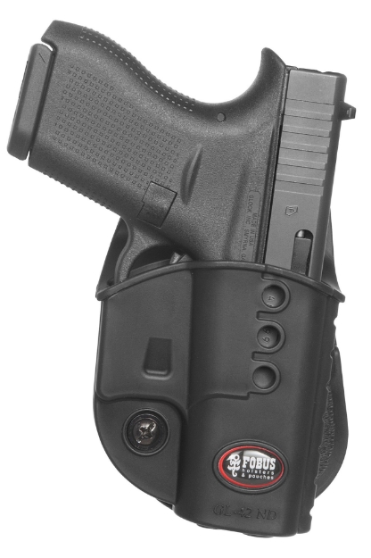 Picture of Fobus Passive Retention Evolution Owb Black Polymer Paddle Fits Glock 42 Right Hand 