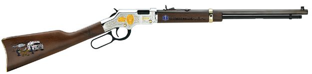 Picture of Henry Golden Boy Ems Tribute Edition Lever Action 22 Short,Long,Lr 16 Lr/21 Short 20" Octagon Barrel Nickel Plated American Walnut Right Hand 