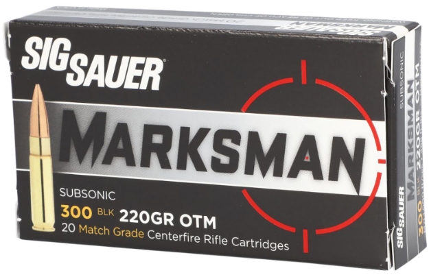 Picture of Sig Sauer Elite Match Grade 300 Blackout 220 Gr Open Tip Match (Otm) 20 Per Box/ 25 Cs 