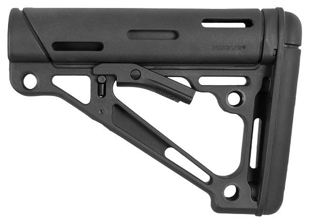 Picture of Hogue Overmolded Collapsible Buttstock Black Overmolded Rubber Black For Ar15, M16, M4 With Commercial Tube (Tube Not Included) 