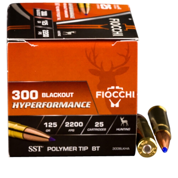 Picture of Fiocchi Hyperformance Hunting 300 Blackout 125 Gr Super Shock Tip (Sst) 25 Per Box/ 20 Cs 