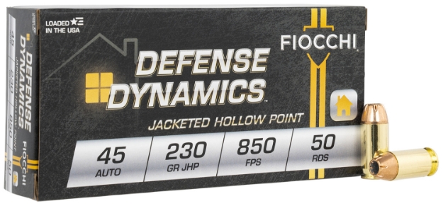 Picture of Fiocchi Defense Dynamics 45 Acp 230 Gr Jacketed Hollow Point (Jhp) 50 Per Box/ 10 Cs 