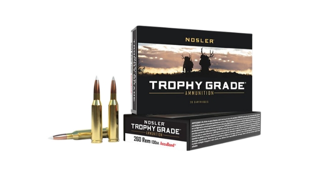 Picture of Nosler Trophy Grade Hunting 260 Rem 130 Gr Nosler Accubond 20 Per Box/ 10 Cs 