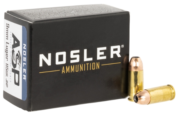 Picture of Nosler Assured Stopping Power Handgun 9Mm Luger 115 Gr Jacketed Hollow Point (Jhp) 20 Per Box/ 20 Cs 