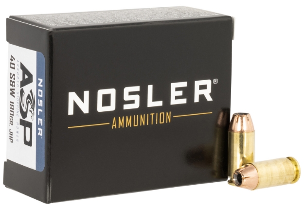 Picture of Nosler Assured Stopping Power Handgun 40 S&W 180 Gr Jacketed Hollow Point (Jhp) 20 Per Box/ 20 Cs 