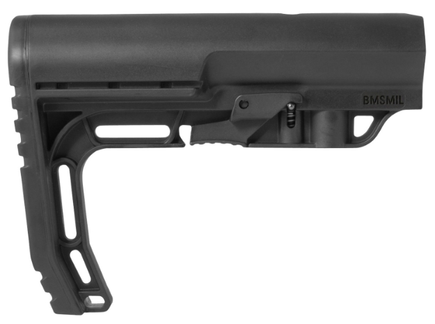 Picture of Mission First Tactical Battlelink Minimalist Stock Collapsible Black Synthetic For Ar-15, M16, M4 With Mil-Spec Tube (Tube Not Included) 