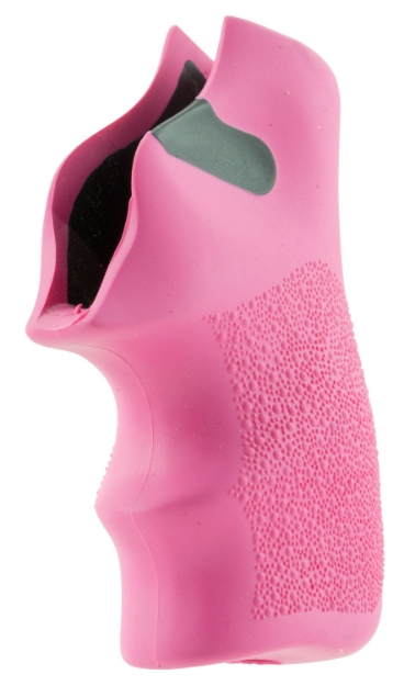 Picture of Hogue Tamer Cushion Pink Rubber Grip With Finger Grooves For Ruger Lcr, Lcrx 