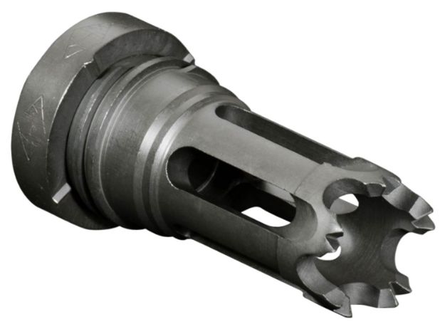 Picture of Yankee Hill Phantom Flash Hider Black Phosphate Steel With 1/2"-28 Tpi Threads For 5.56X45mm Nato Ar-Platform 