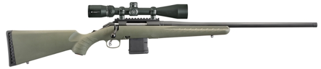 Picture of Ruger American Predator 223 Rem 10+1 22" Threaded Barrel, Matte Black Alloy Steel, Moss Green Synthetic Stock, Includes Vortex Crossfire Ii 4-12X44mm Scope 