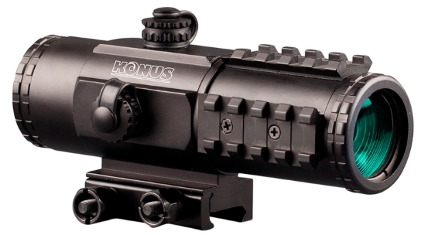 Picture of Konus Pts2 Matte Black 3X 30 Mm 2.8 Moa Red/Blue Bdc Dual Illuminated Reticle 