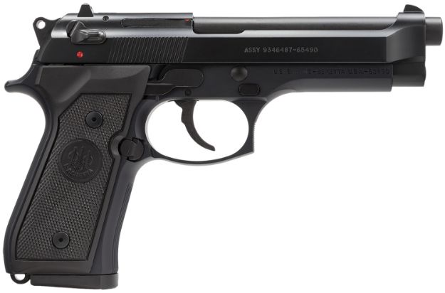 Picture of Beretta Usa M9 *Ca Compliant 9Mm Luger 4.90" Barrel 10+1, Bruniton Finish Aluminum Frame, Serrated Steel Slide, Aluminum Grip 