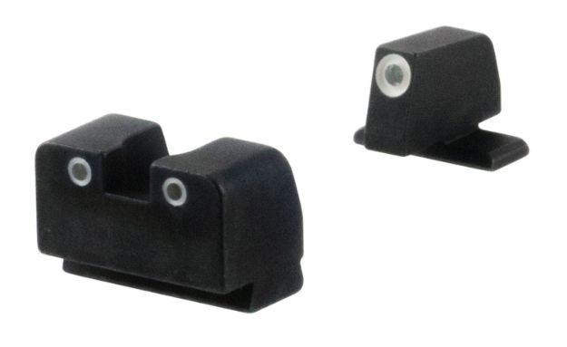 Picture of Ameriglo Optic Compatible Sight Set For Springfield Armory Xd Black | Tall Green Tritium With White Outline Front Sight Tall Green Tritium With White Outline Rear Sight 