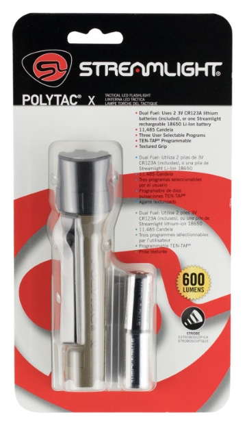 Picture of Streamlight Polytac X Coyote Polymer White Led 35/260/600 Lumens 205 Meters Range 