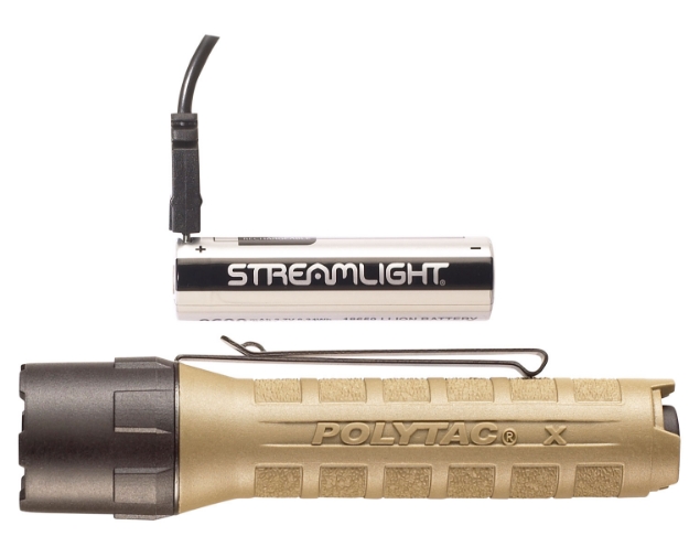 Picture of Streamlight Polytac X Coyote Polymer White Led 35/260/600 Lumens 205 Meters Range 