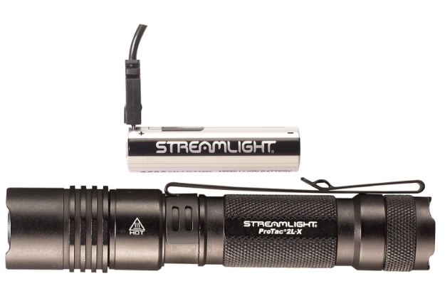 Picture of Streamlight Protac 2L-X Usb Black Anodized Aluminum White Led 40/500 Lumens 165 Meters Range 