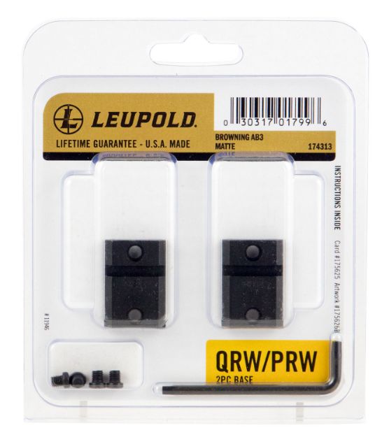 Picture of Leupold Qrw Cross-Slot Base Matte Black Browning Ab3 