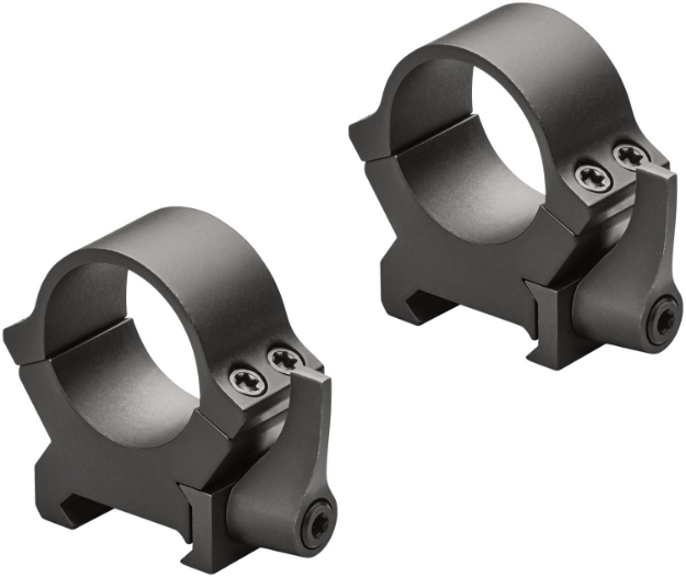 Picture of Leupold Qrw2 Scope Ring Set Picatinny/Weaver Low 1" Tube Matte Black Steel 