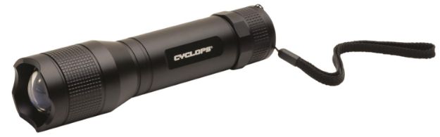 Picture of Cyclops Tactical Flashlight Black Anodized Aluminum White 1500 Lumens Cree Led 360 Meters Range 