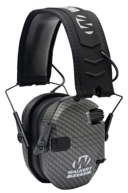 Picture of Walker's Razor Slim Electronic Muff Polymer 23 Db Over The Head Carbon Gray/Black Adult 