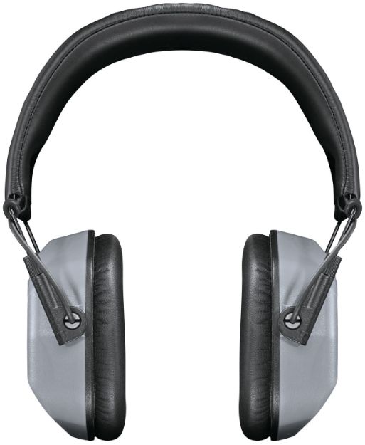 Picture of Champion Targets Vanquish Pro Electronic Hearing Muff Over The Head Gray Ear Cups With Black Headband With Bluetooth For Adults 