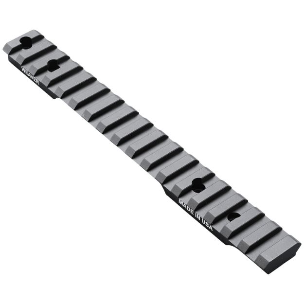 Picture of Weaver Mounts Multi-Slot Extended Black Anodized Aluminum Fits Savage 10/11/12/14/16 Short Action 