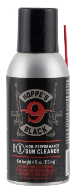 Picture of Hoppe's Black Gun Cleaner Removes Oil, Grease, Dirt 4 Oz Aerosol Can With Extension Tube 