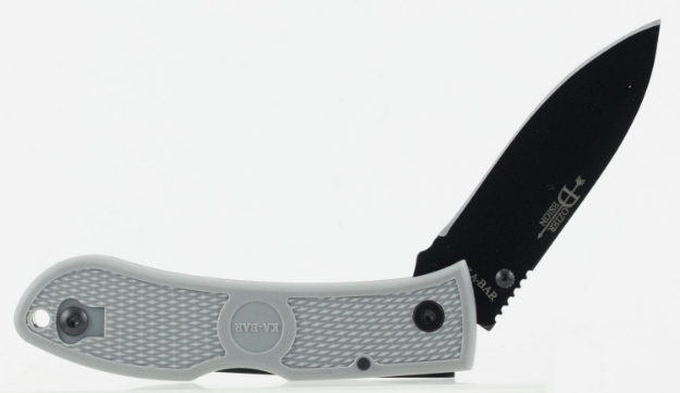 Picture of Ka-Bar Dozier Hunter 3" Drop Point Plain Aus 8A Steel Zytel Gray Handle Folding 