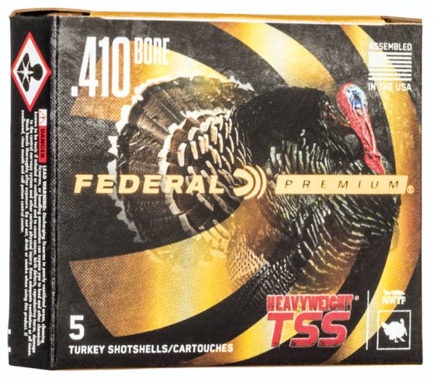 Picture of Federal Premium Turkey Heavyweight Tss 410 Gauge 3" 13/16 Oz 1100 Fps Tungsten 9 Shot 5 Bx/10 Cs 