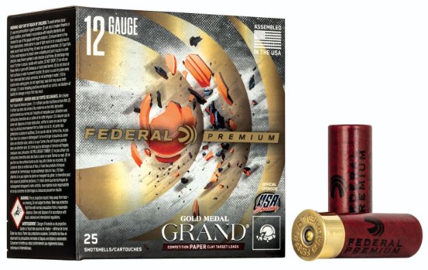 Picture of Federal Premium Gold Medal Paper 12 Gauge 2.75" 1 1/8 Oz 1145 Fps 7.5 Shot 25 Bx/10 Cs 