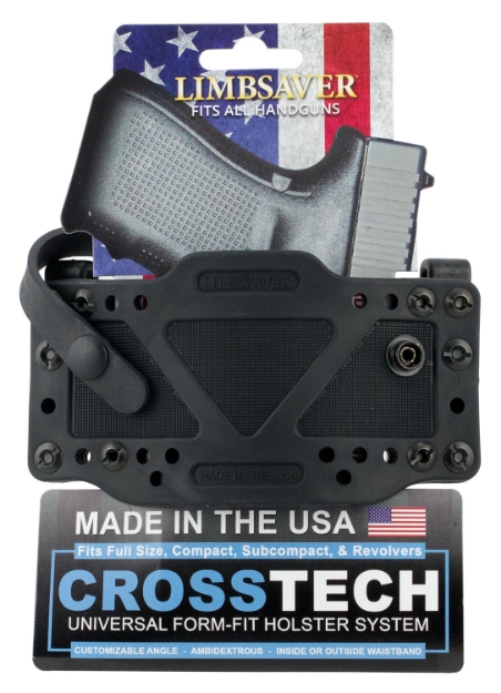 Picture of Limbsaver Crosstech Iwb/Owb Black Polymer Belt Clip/Strap Fits Universal Handgun Ambidextrous 