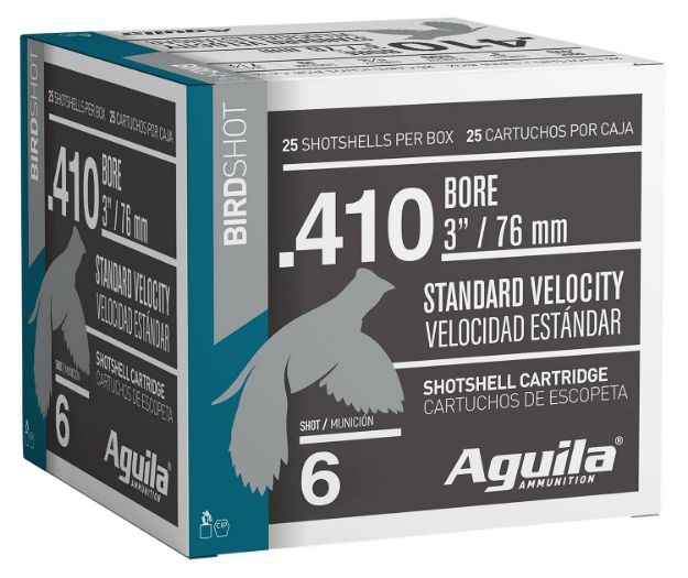 Picture of Aguila Birdshot Standard Velocity 410 Gauge 3" 11/16 Oz 6 Shot 25 Per Box/ 20 Cs 