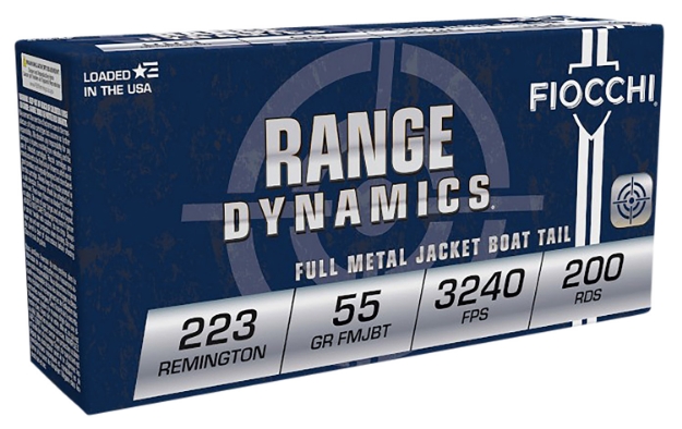 Picture of Fiocchi Range Dynamics Compete 223 Rem 55 Gr Full Metal Jacket Boat-Tail (Fmjbt) 200/5 Sold As Case 