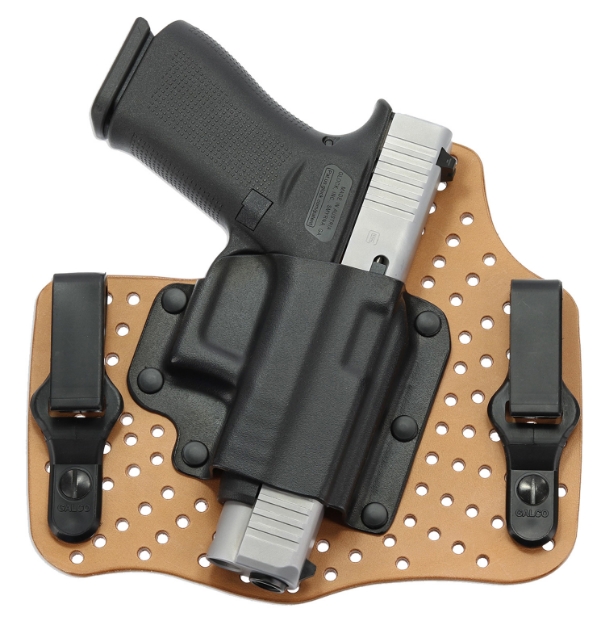 Picture of Galco Kingtuk Air Iwb Natural Kydex/Leather Uniclip/Stealth Clip Fits 1911 4"-5" Right Hand 