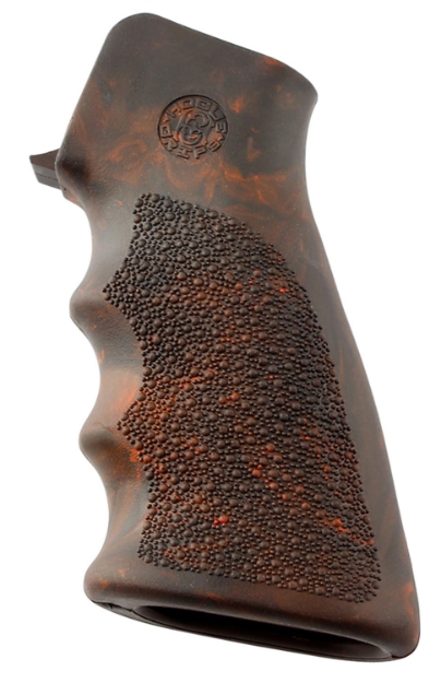 Picture of Hogue Overmolded Grip Cobblestone Red Lava Rubber With Finger Grooves For Ar-15, M16 