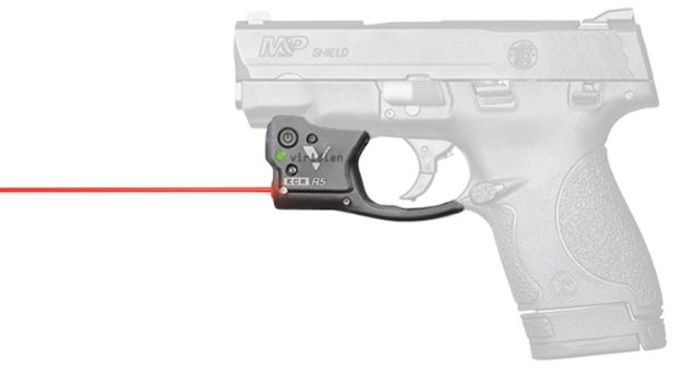 Picture of Viridian 920-0013 Reactor R5 Gen 2 Red Laser With 635-650Nm Wavelength, Ecr & 25 Yds Day/1 Mi Night Range Black Finish For 40 S&W, 9Mm Luger S&W M&P Shield Includes Iwb Holster 