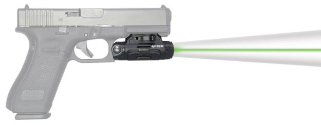 Picture of Viridian 930-0015 X5l Gen3 Laser/Tactical Light Combo 5Mw Green Laser With 510-520Nm Wavelength, Ecr & 100 Yds Day/2 Mi Night Range, 500 Lumens Creed Led Light Black Finish For Rail Equipped Pistol 