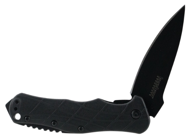 Picture of Kershaw Rj Tactical 3.0 3" Folding Drop Point Plain Black Oxide 8Cr13mov Ss Blade Black Glass-Filled Nylon Handle Includes Pocket Clip 