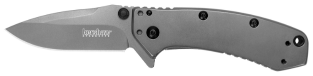 Picture of Kershaw Cryo 2.75" Folding Drop Point Plain Gray Tin 8Cr13mov Ss Blade Gray Pvd Stainless Steel Handle Includes Pocket Clip 