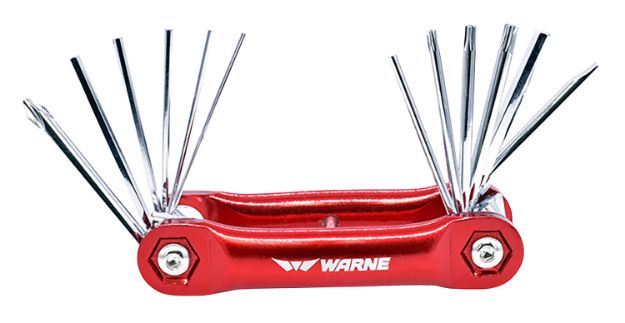 Picture of Warne Range Tool Red Aluminum Folding 