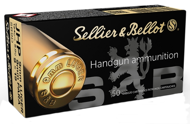 Picture of Sellier & Bellot Handgun Defense 9Mm Luger 124 Gr Jacketed Hollow Point (Jhp) 50 Per Box/ 20 Cs 