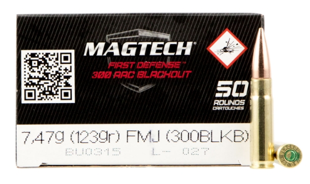 Picture of Magtech Tactical/Training Target 300 Blackout 123 Gr Full Metal Jacket (Fmj) 50 Per Box/ 20 Cs 