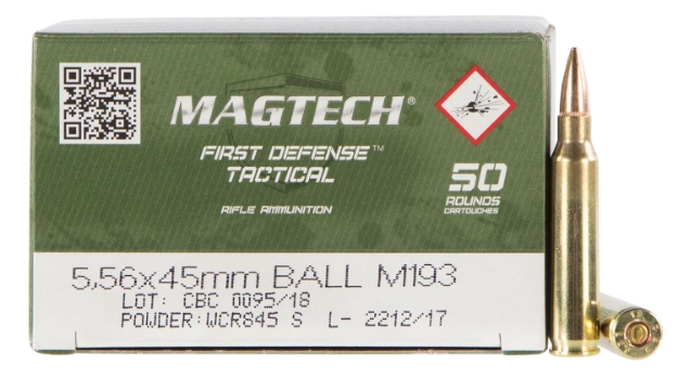 Picture of Magtech Tactical/Training 5.56X45mm Nato 55 Gr 3265 Fps Full Metal Jacket (Fmj) 50 Bx/20 Cs 