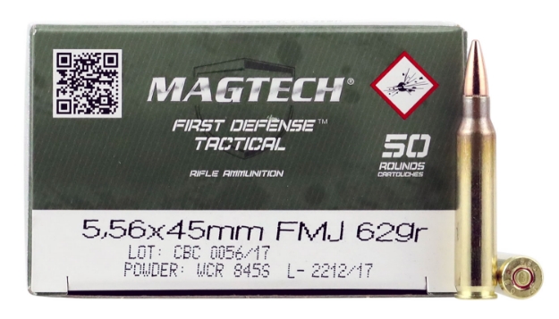 Picture of Magtech Tactical/Training Target 5.56X45mm Nato 62 Gr Full Metal Jacket (Fmj) 50 Per Box/ 20 Cs 