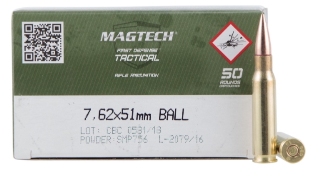 Picture of Magtech Tactical/Training Target 7.62X51mm Nato 147 Gr Full Metal Jacket (Fmj) 50 Per Box/ 8 Cs 