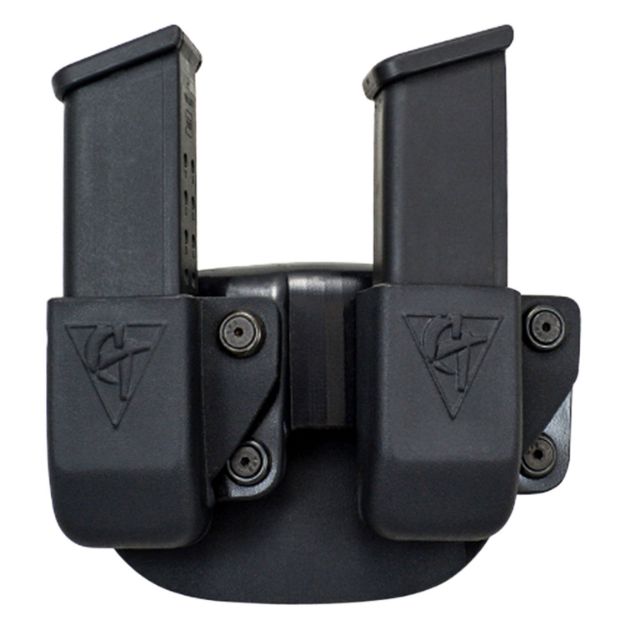 Picture of Comp-Tac Twin Mag Pouch Double Black Kydex Paddle Compatible W/ Double Stack/Most Glock Right Hand 