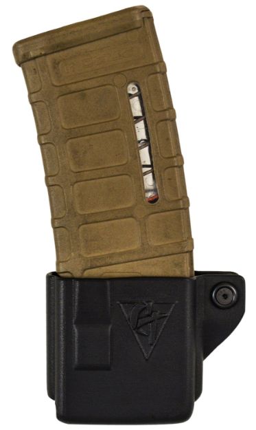 Picture of Comp-Tac Ar Mag Pouch Owb Single Black Kydex Belt Clip Compatible W/ 5.56X45mm Nato/223 Rem Belts 1.50" Wide Right Hand 