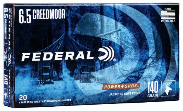 Picture of Federal Power-Shok 6.5 Creedmoor 140 Gr Jacketed Soft Point (Jsp) 20 Per Box/ 10 Cs 