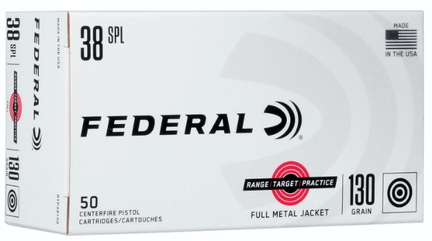 Picture of Federal Range & Target Range/Target/Practice 38 Special 130 Gr Full Metal Jacket (Fmj) 50 Per Box/20 Cs 