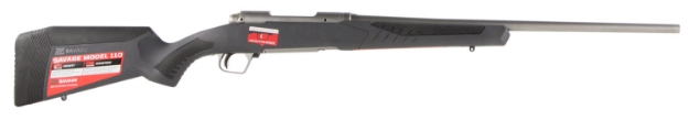 Picture of Savage Arms 110 Storm 6.5 Creedmoor 4+1 22", Matte Stainless Metal, Gray Fixed Accustock With Accufit, Left Hand 